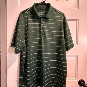 Nike Golf Green Striped Men's Polo Shirt